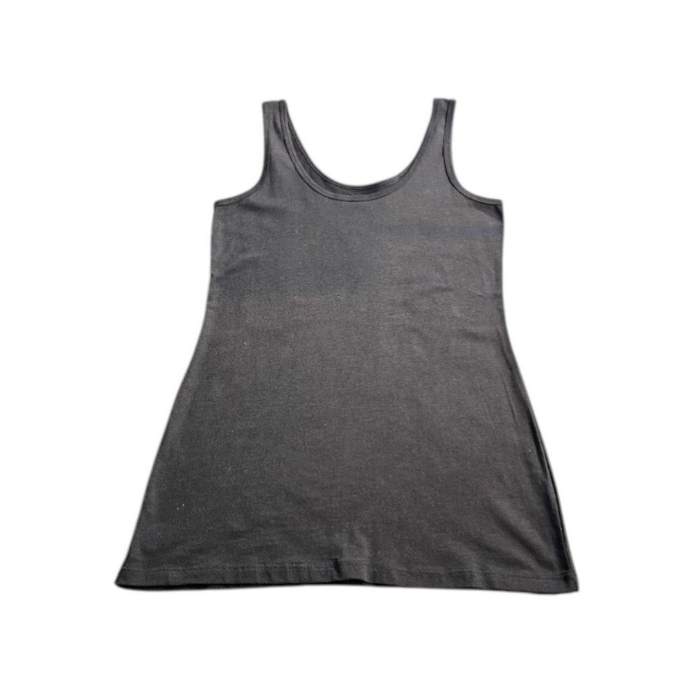 No Boundaries Tank Top Womens L 11-13 Black Excellent Scoop Neck Stretch Cotton - Picture 2 of 9